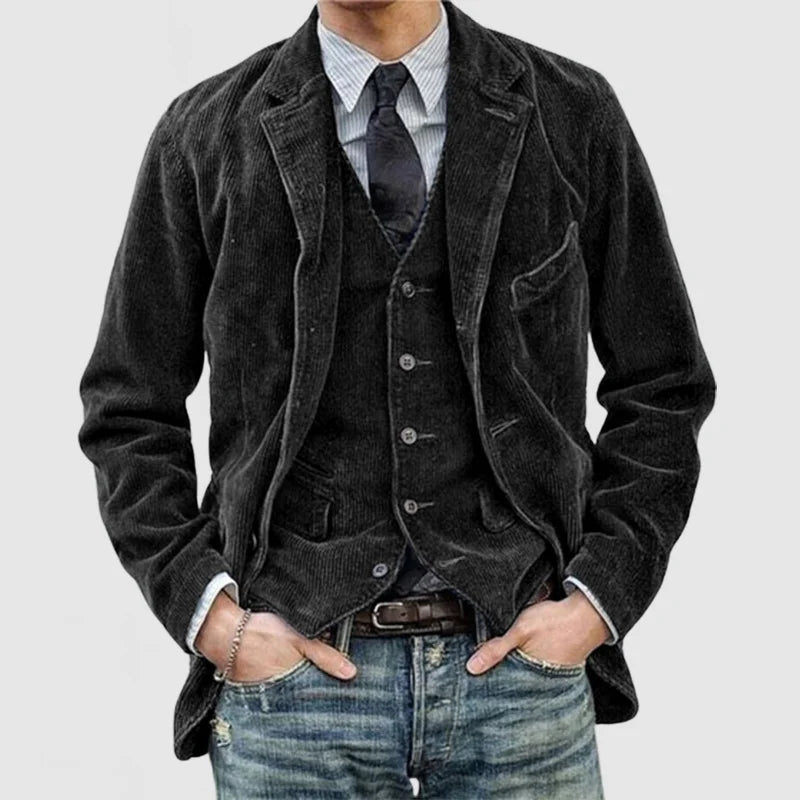 Stylish Vintage Set of Blazer and Vest