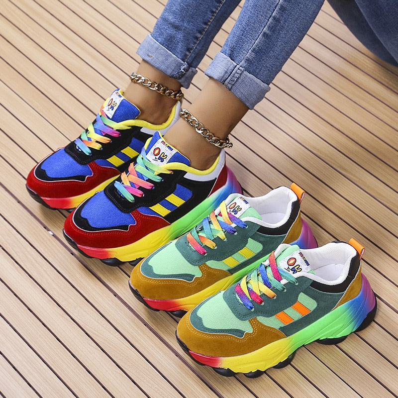 Swiftstep Comfortable Rainbow Sneakers