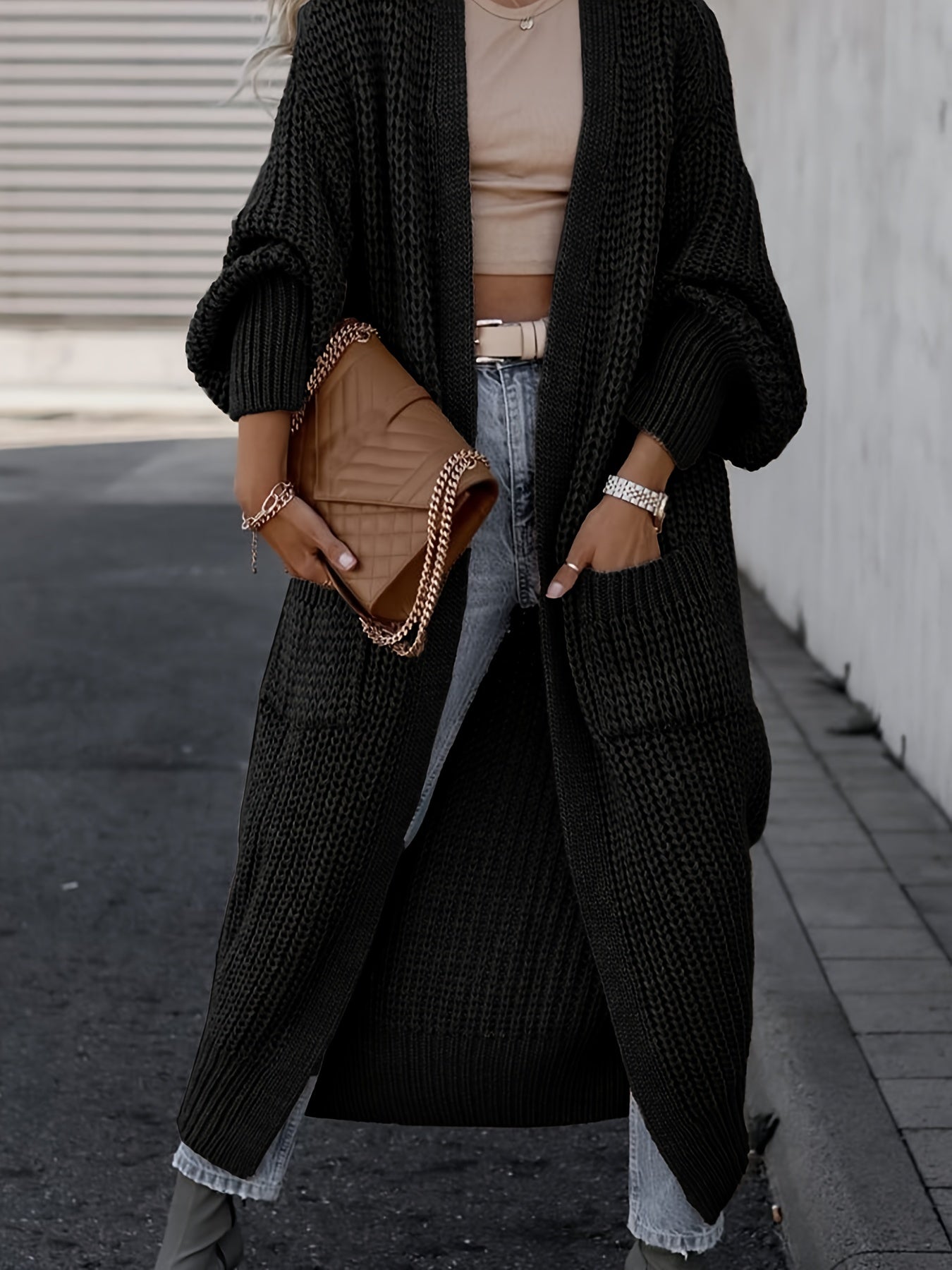 Ww Wool Knit Cardigan With Pockets for Women Perfect for Everyday Life