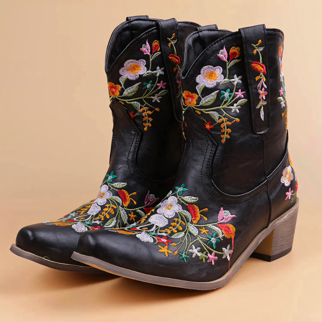 Weather-resistant Vintage Cowgirl Boots