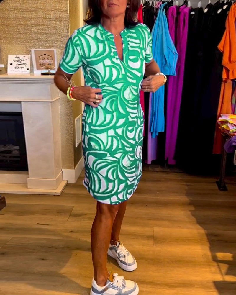 Printed Casual Dress