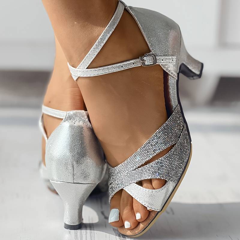 Elegant Sequin Sandals