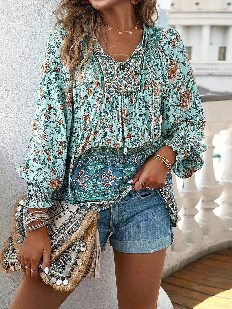 Lysse Fashion | Flower Blouse With Long Sleeves For Women