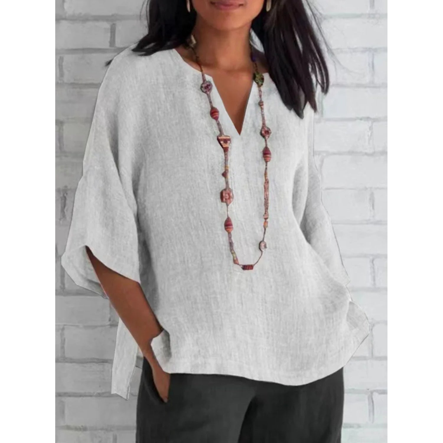 Lysse | Fenna Women's Blouse Made of Cotton & Linen