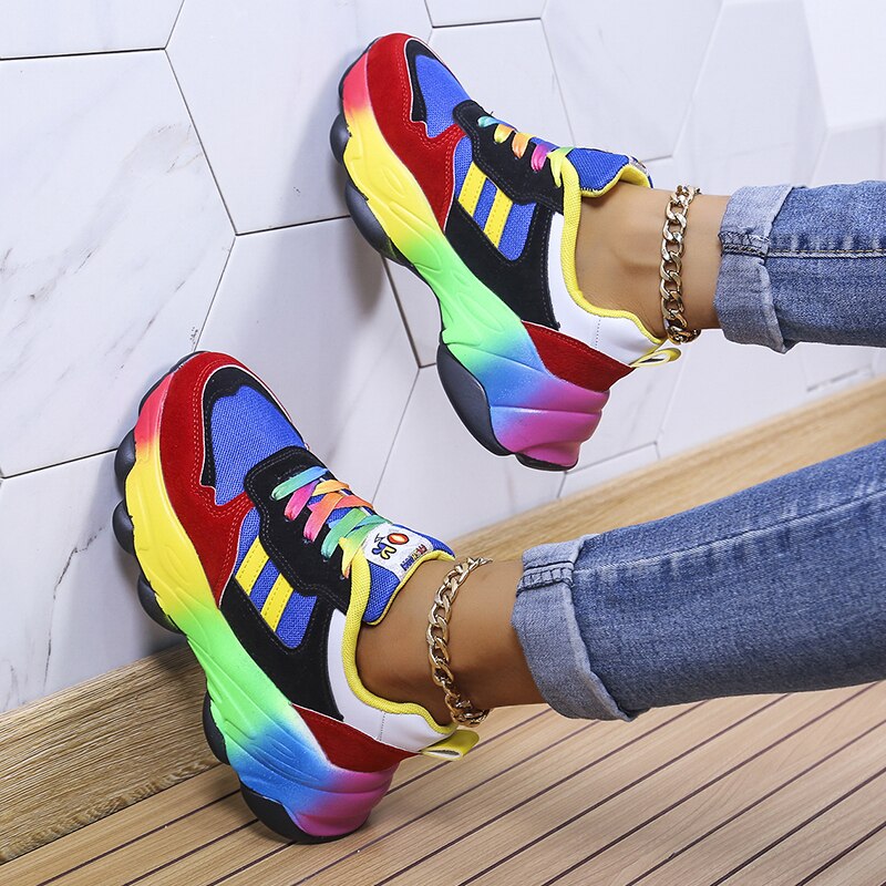 Swiftstep Comfortable Rainbow Sneakers