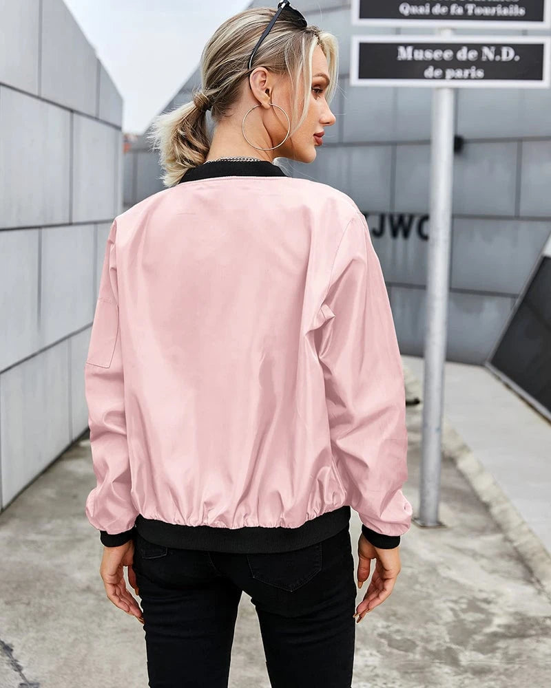Lysse | Classic bomber jacket with pockets for women - Lysse
