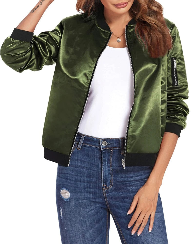 Lysse | Classic bomber jacket with pockets for women - Lysse