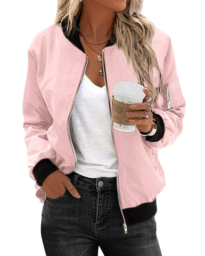Lysse | Classic bomber jacket with pockets for women - Lysse