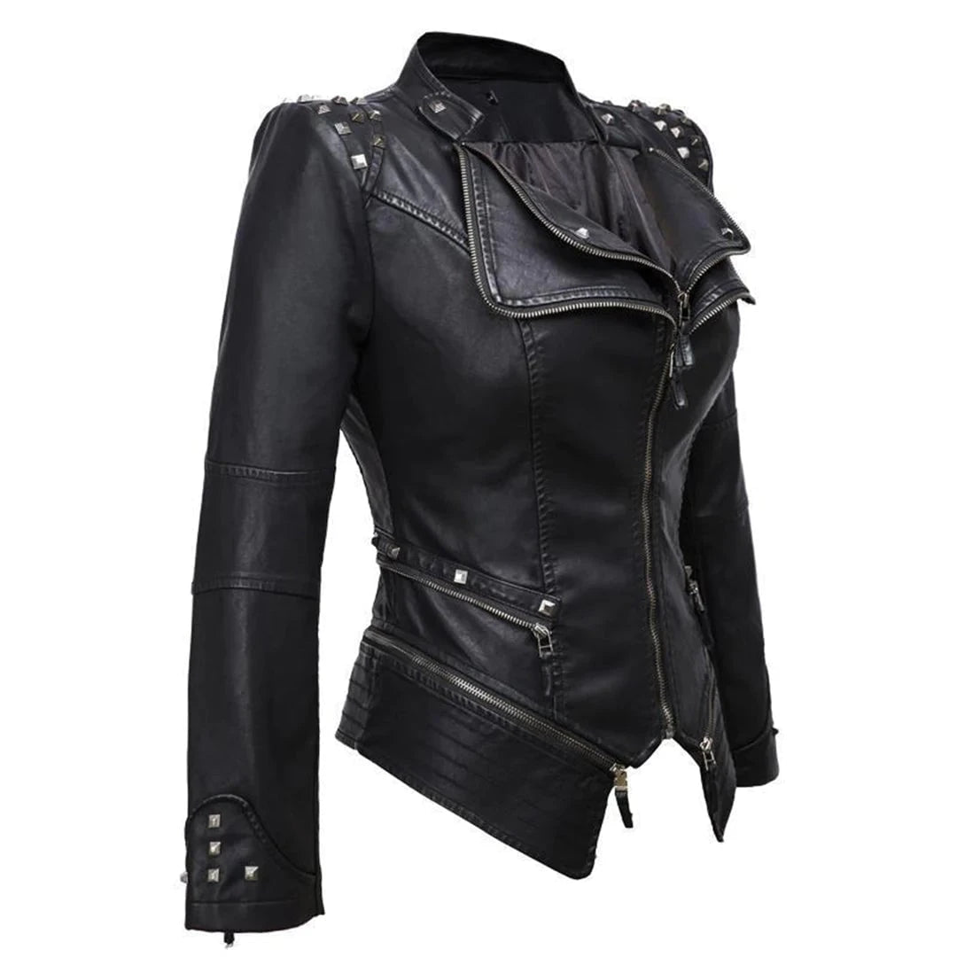 Lysse | Slim Fit Biker Leather Jacket For Women Perfect For Everyday