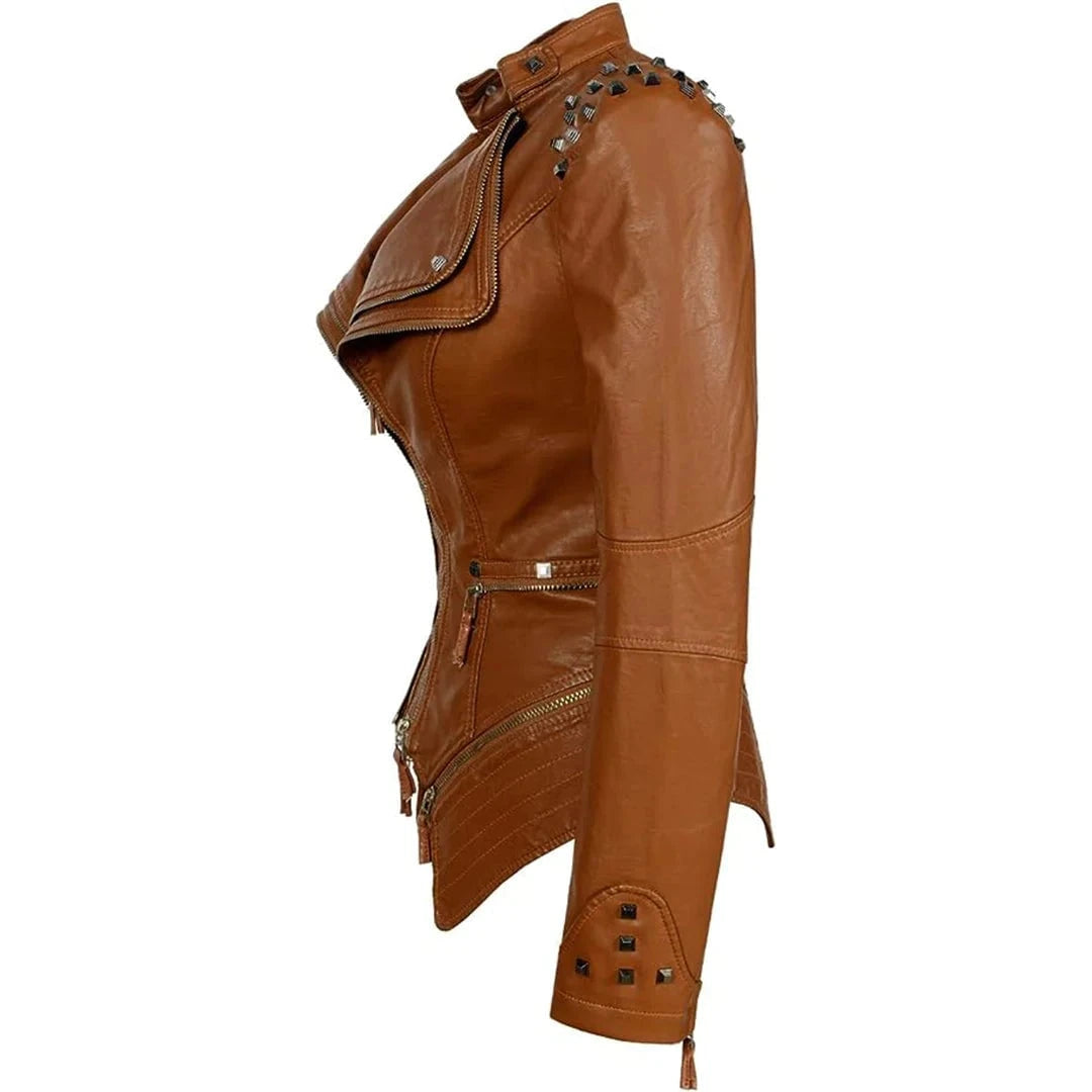 Lysse | Slim Fit Biker Leather Jacket For Women Perfect For Everyday