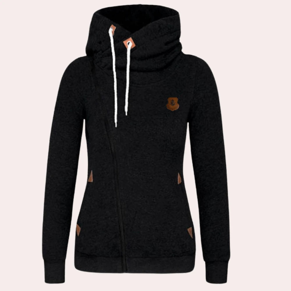 Lysse-Fashion | Functional Women's Sweatshirt With Zipper And Hood