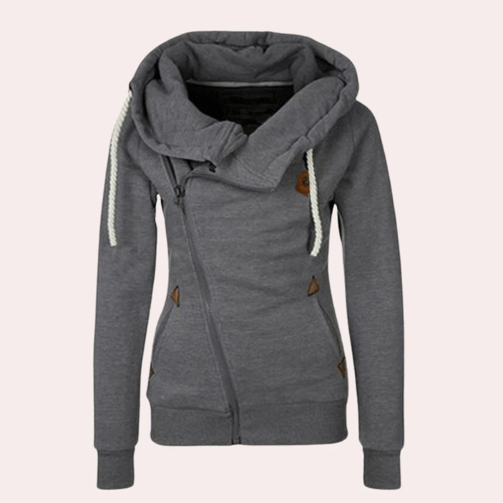 Lysse-Fashion | Functional Women's Sweatshirt With Zipper And Hood