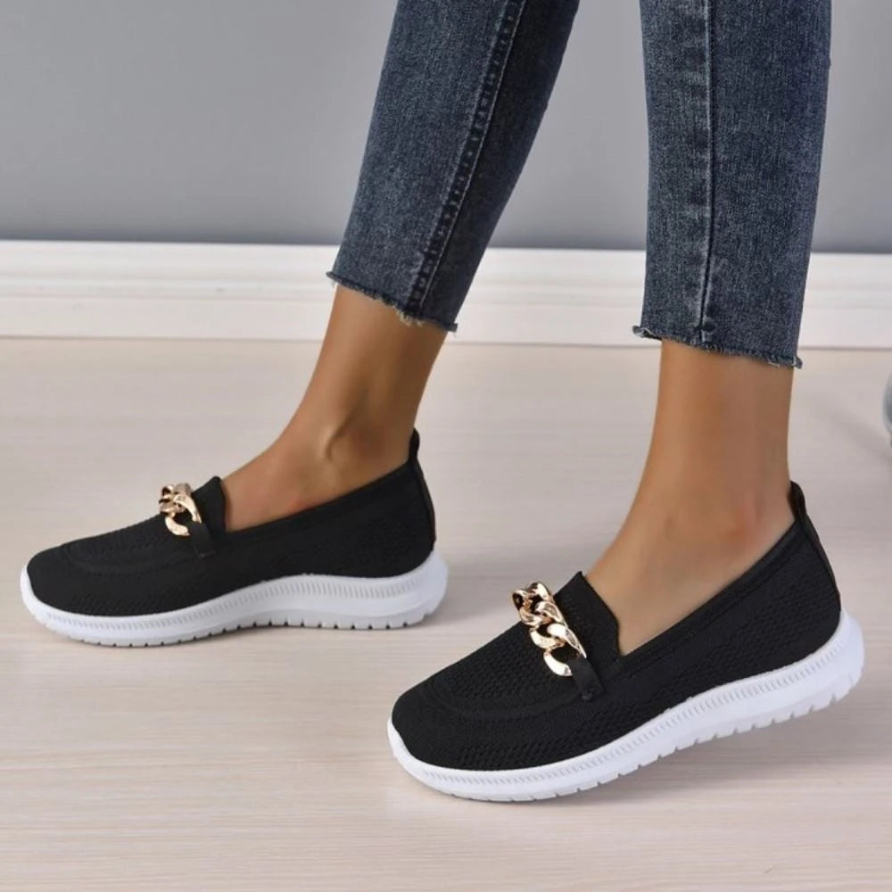 Lysse | Stylish Sneakers With Chain Detail
