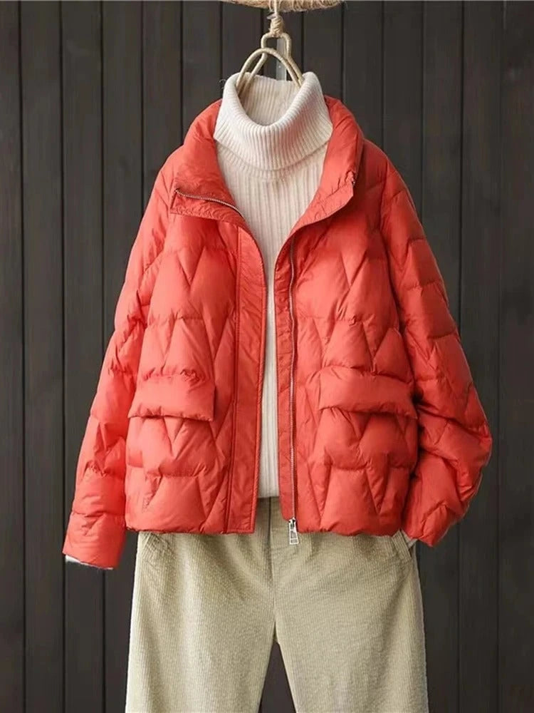 Lysse | Ultralight Padded Down Jacket With Stand-Up Collar For Women