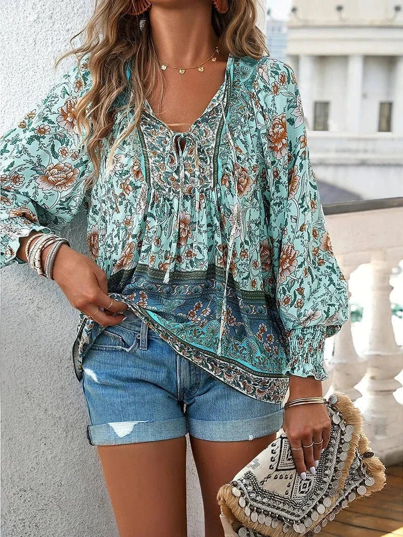 Lysse Fashion | Flower Blouse With Long Sleeves For Women