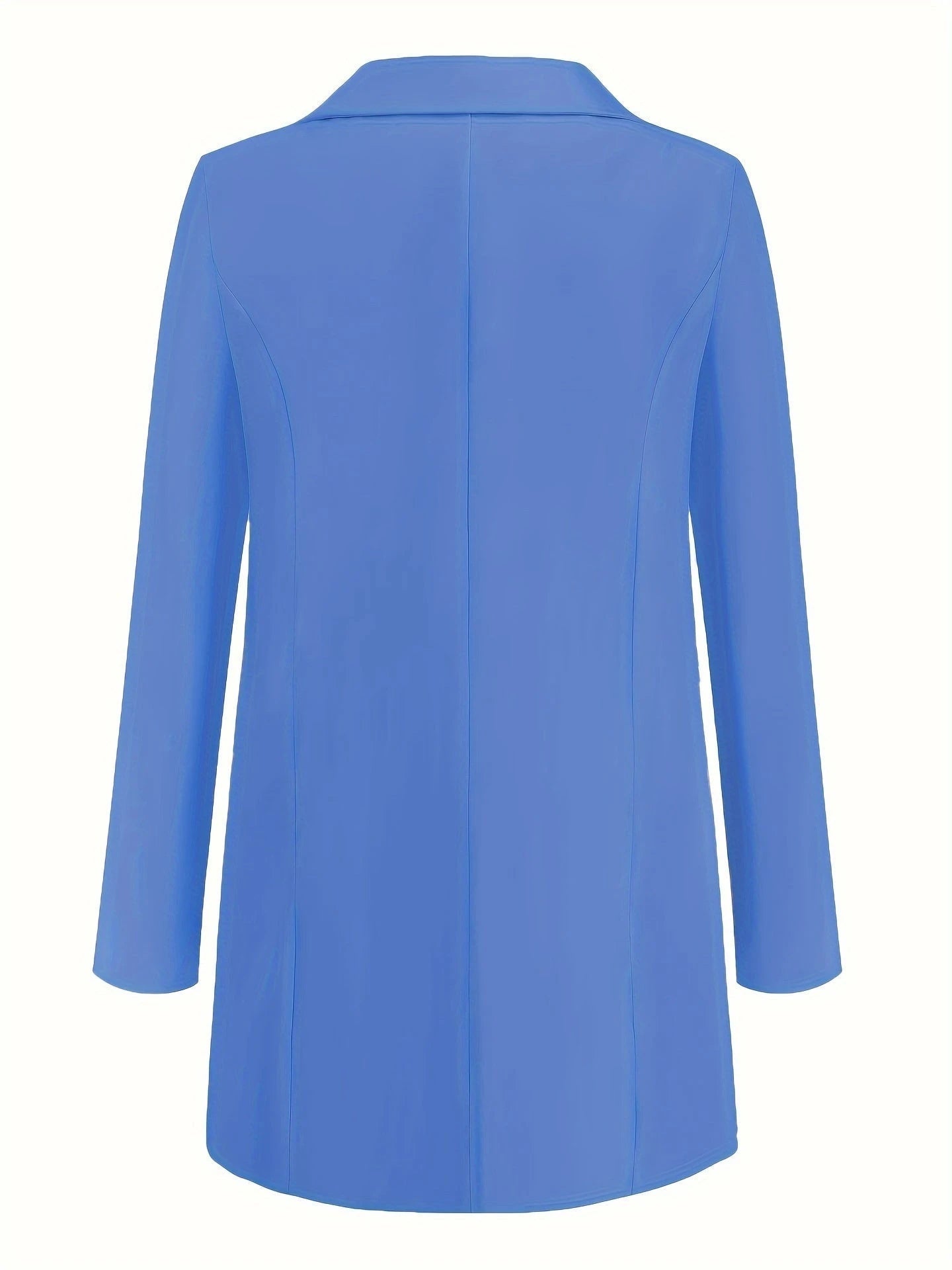Lysse-Fashion | Elegant Solid Color Business Blazer With Open Front - Ideal For All Seasons