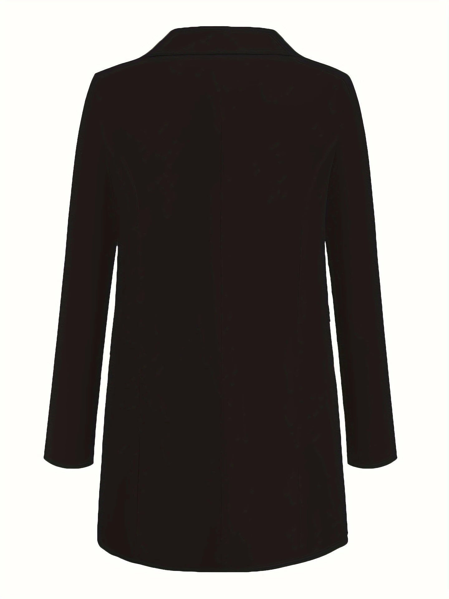 Lysse-Fashion | Elegant Solid Color Business Blazer With Open Front - Ideal For All Seasons