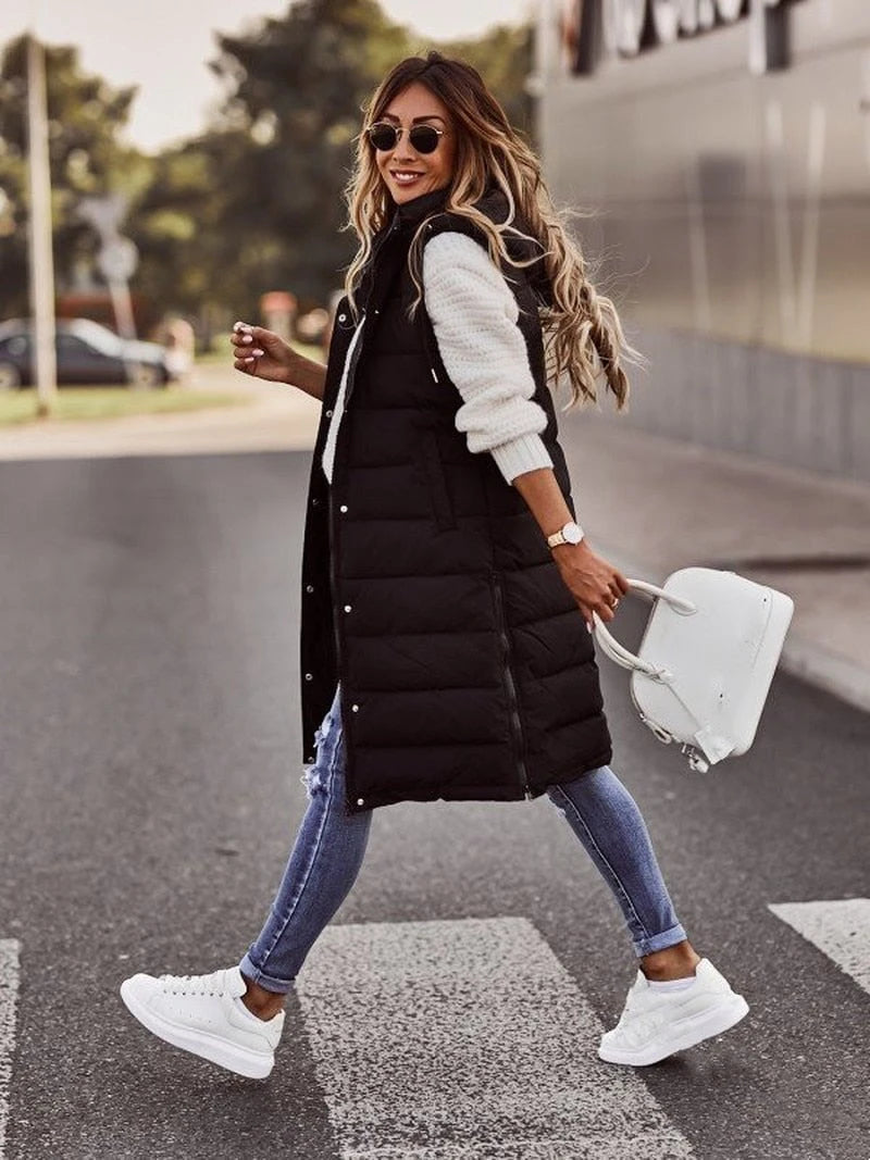 Lysse | Versatile, Knee-Length Quilted Vest For Women With Style Gisela