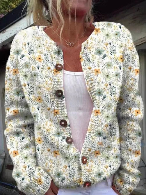 Lysse | Vest with floral pattern
