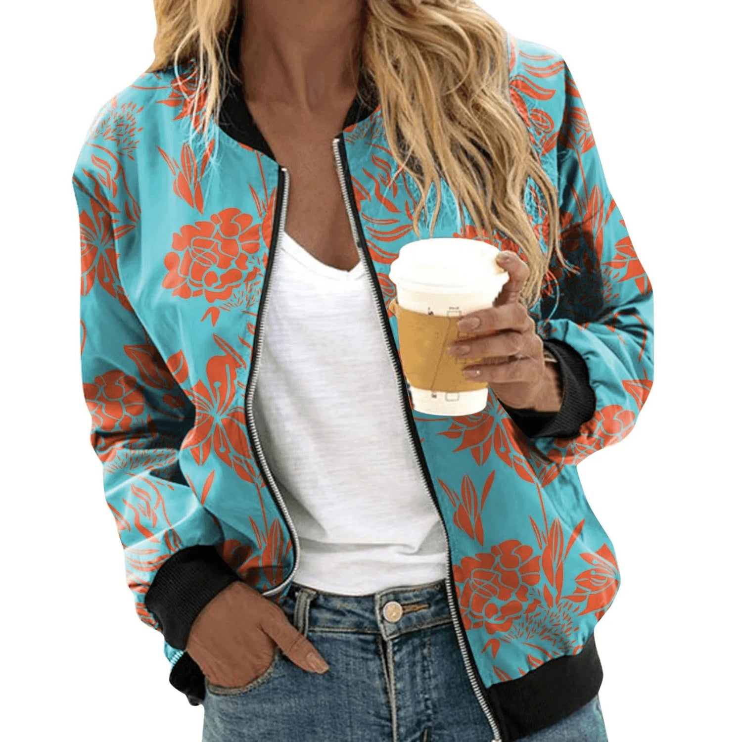 Lysse | Flower Bomber Jacket
