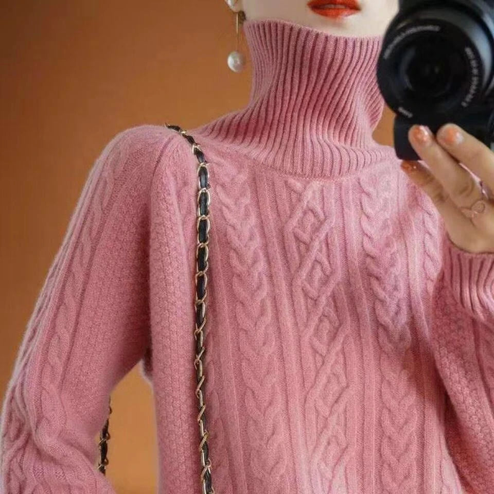 Lysse | Knitted turtleneck sweater made of cashmere