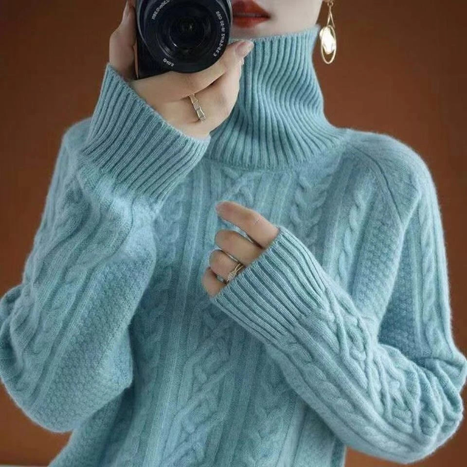 Lysse | Knitted turtleneck sweater made of cashmere