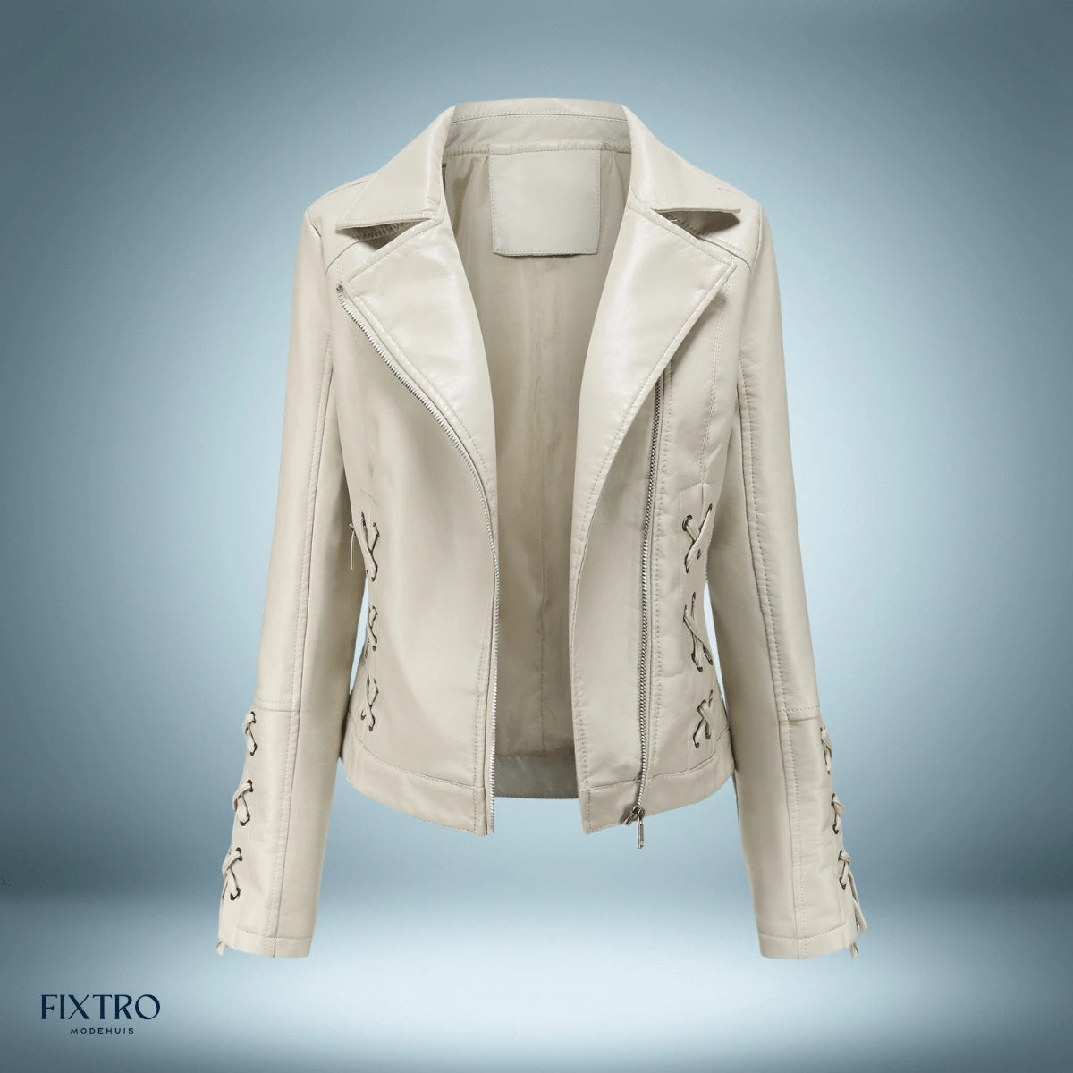 Lysse | Leather Jacket With Braids - Lysse - heidimode20250703