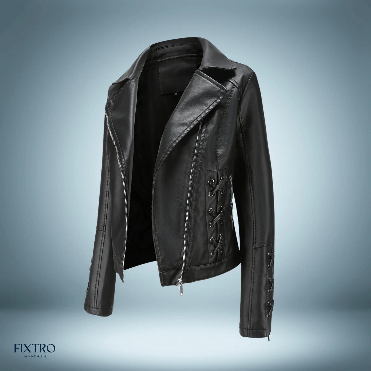 Lysse | Leather Jacket With Braids - Lysse - heidimode20250703