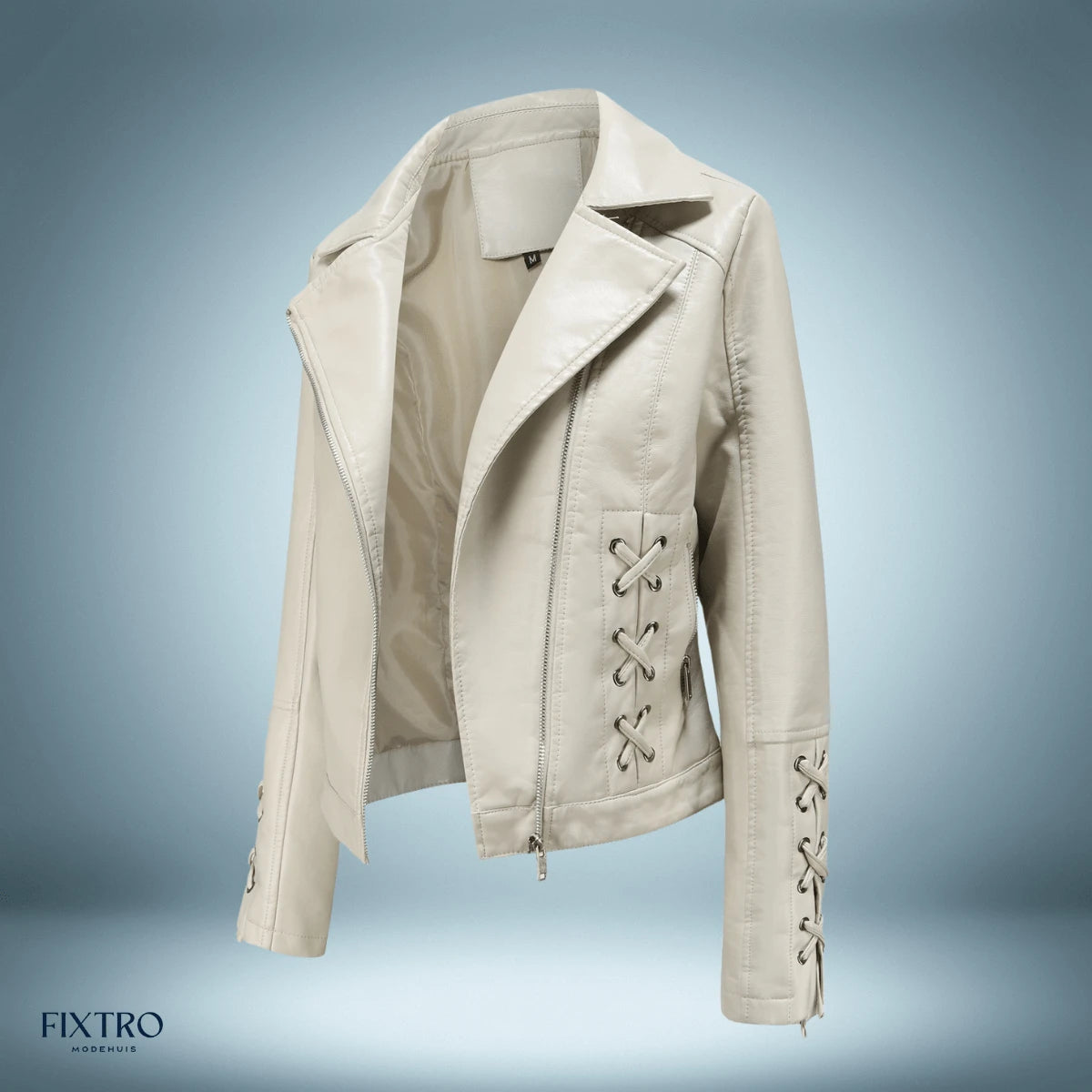 Lysse | Leather Jacket With Braids - Lysse - heidimode20250703