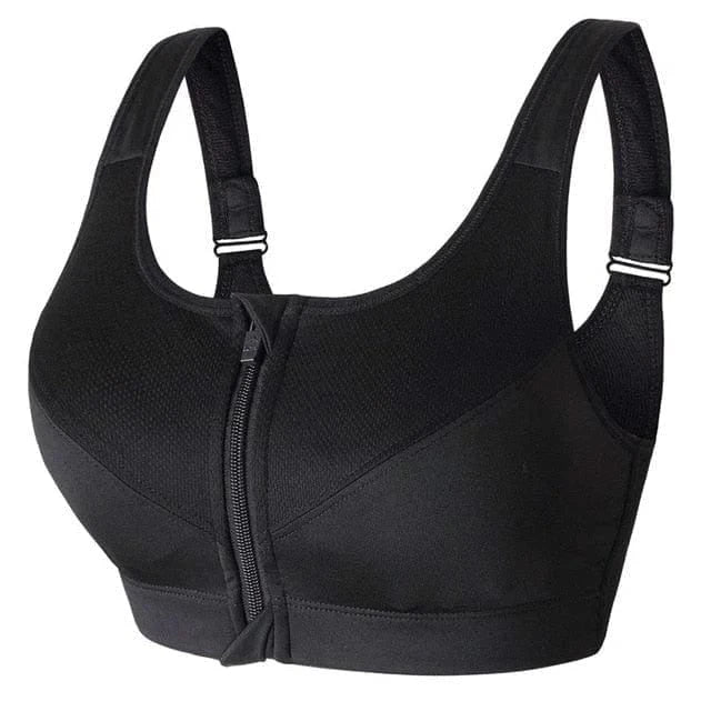 A Sports Bra in Large Sizes with Zipper Newly Formulated