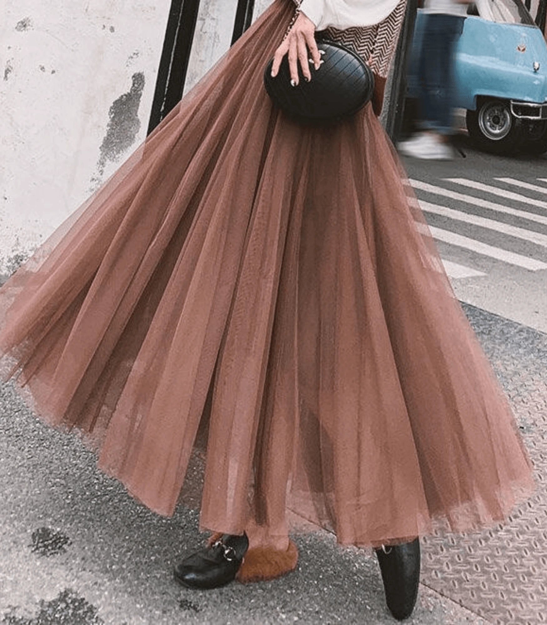Chic High-Waist Ankle-Length Skirt