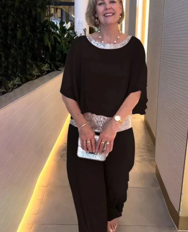 Shimmering, Stylish Sequin Jumpsuit