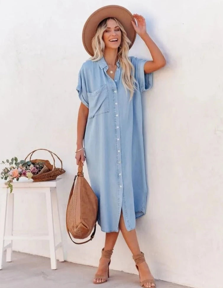 Denim Shirt Dress