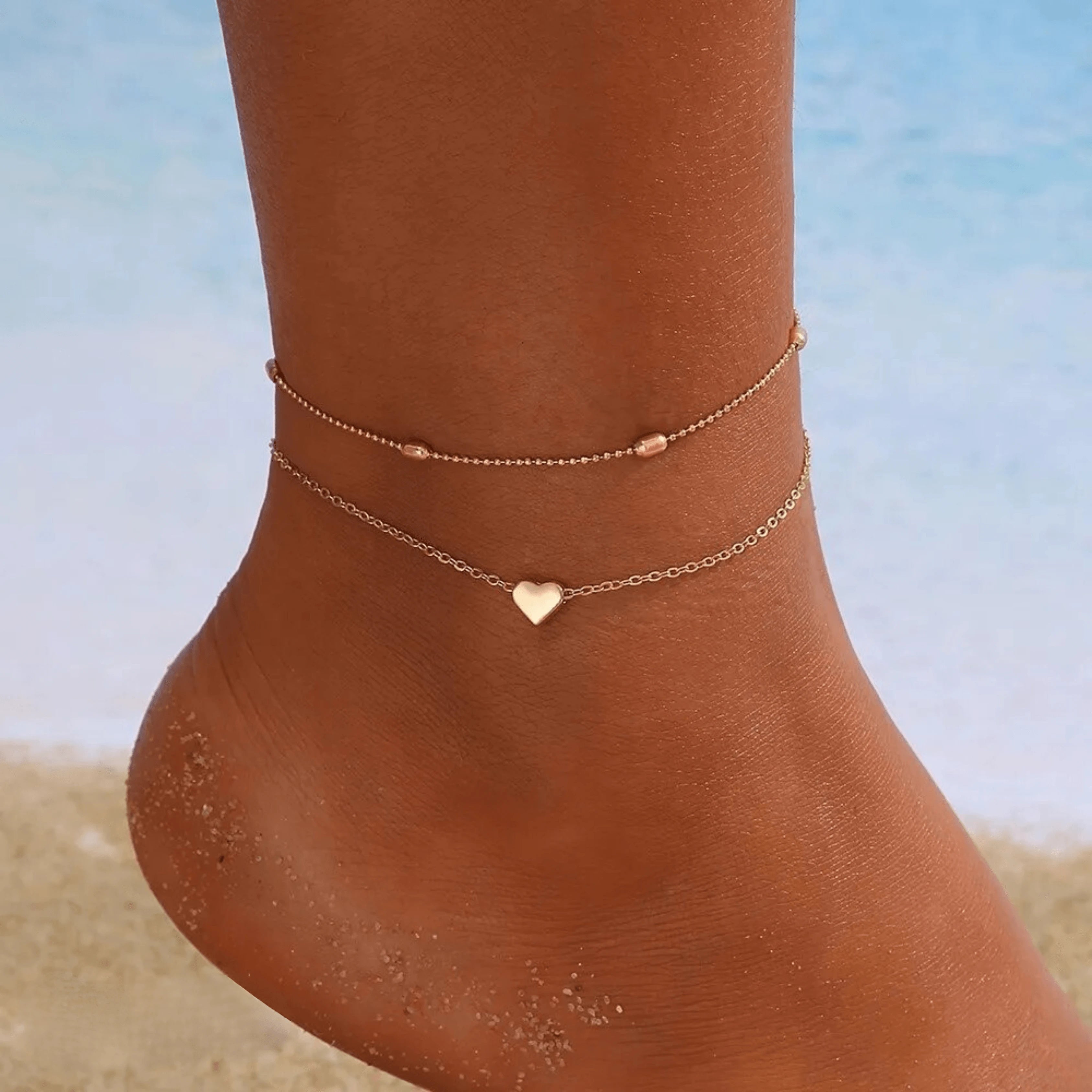 Heart Charm Anklet A Life Full of Love!