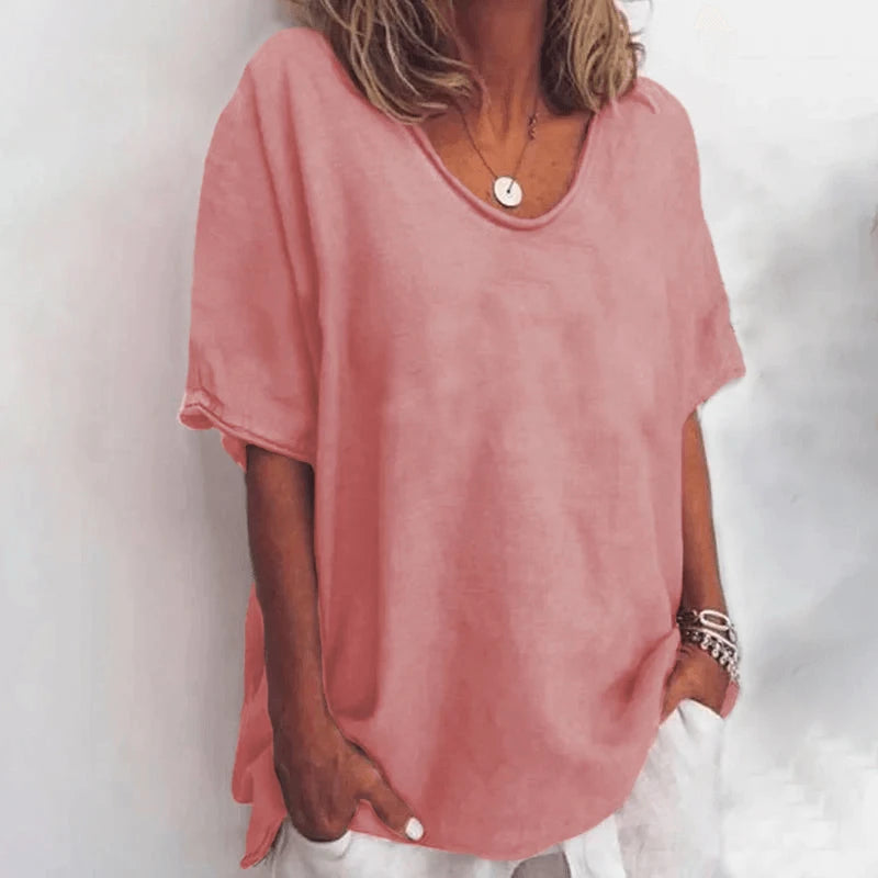 Casual and Comfortable V Neck Shirt for Women