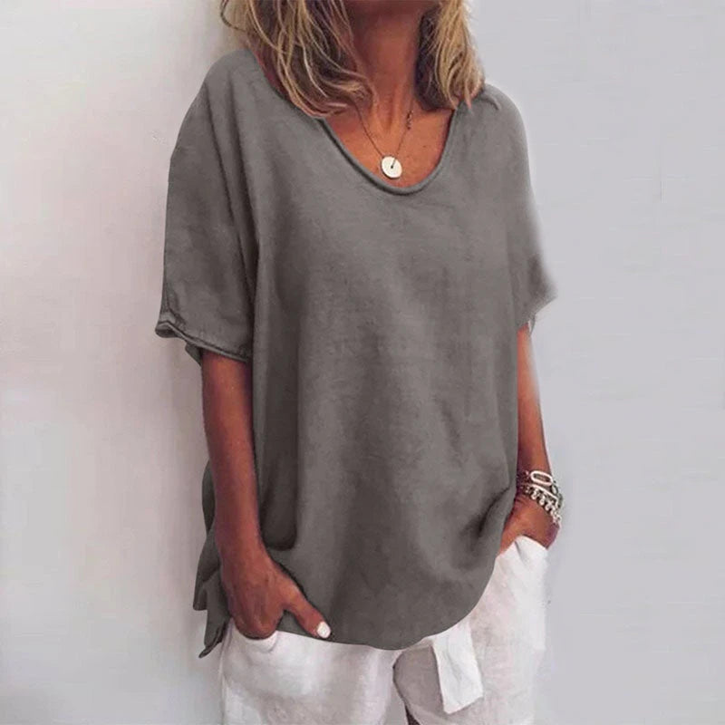 Casual and Comfortable V Neck Shirt for Women