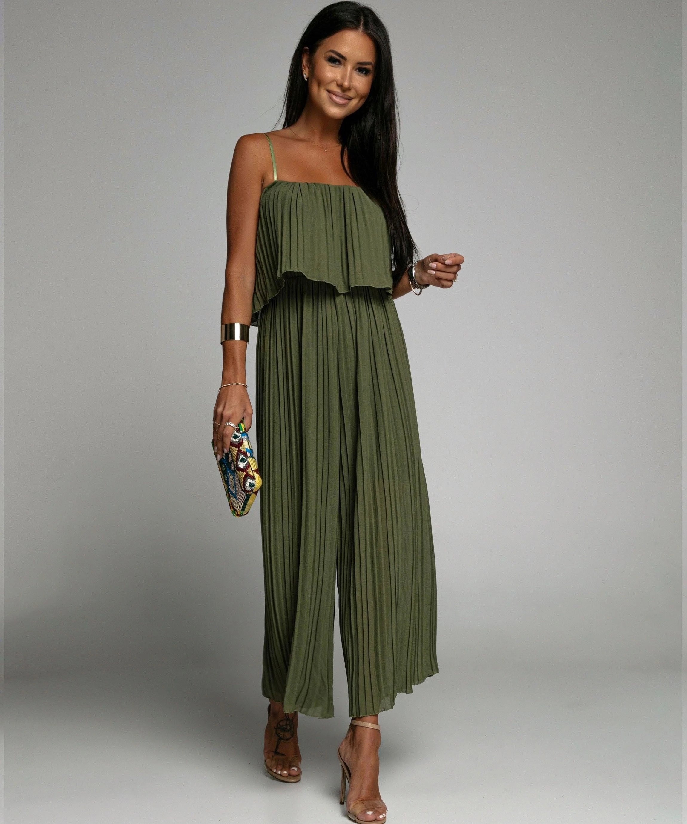 Elegant Pleated Jumpsuit