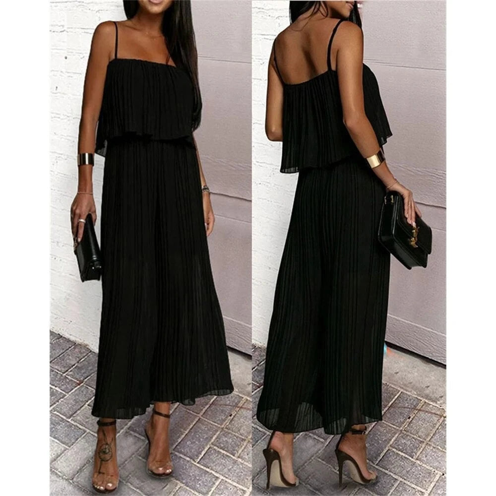 Elegant Pleated Jumpsuit