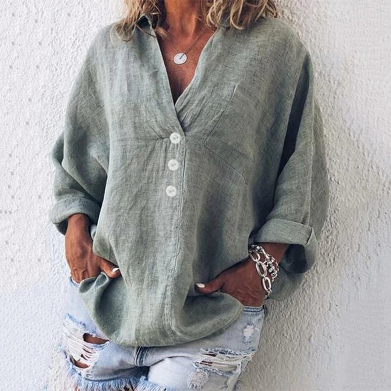 Stylish Linen Blouse