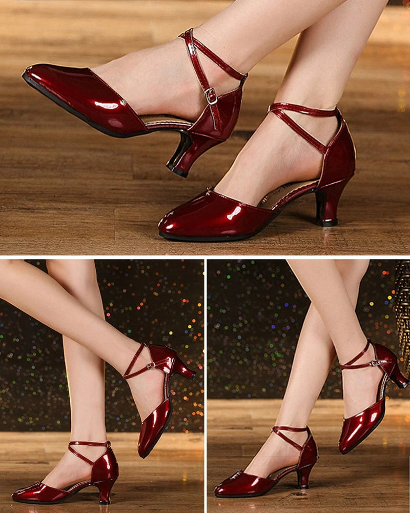 Comfortable Non-Slip Chunky Heel with Adjustable Strap