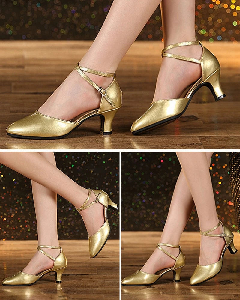 Comfortable Non-Slip Chunky Heel with Adjustable Strap