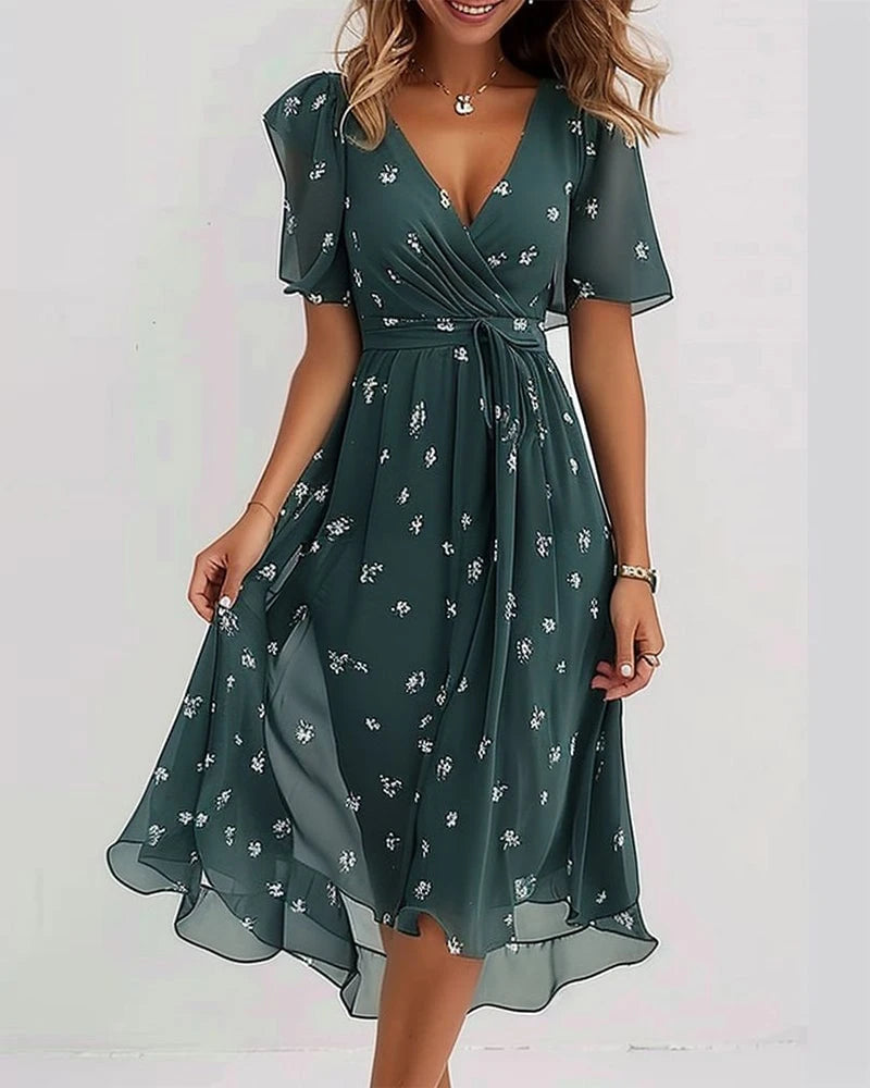 Elegant Printed Dress