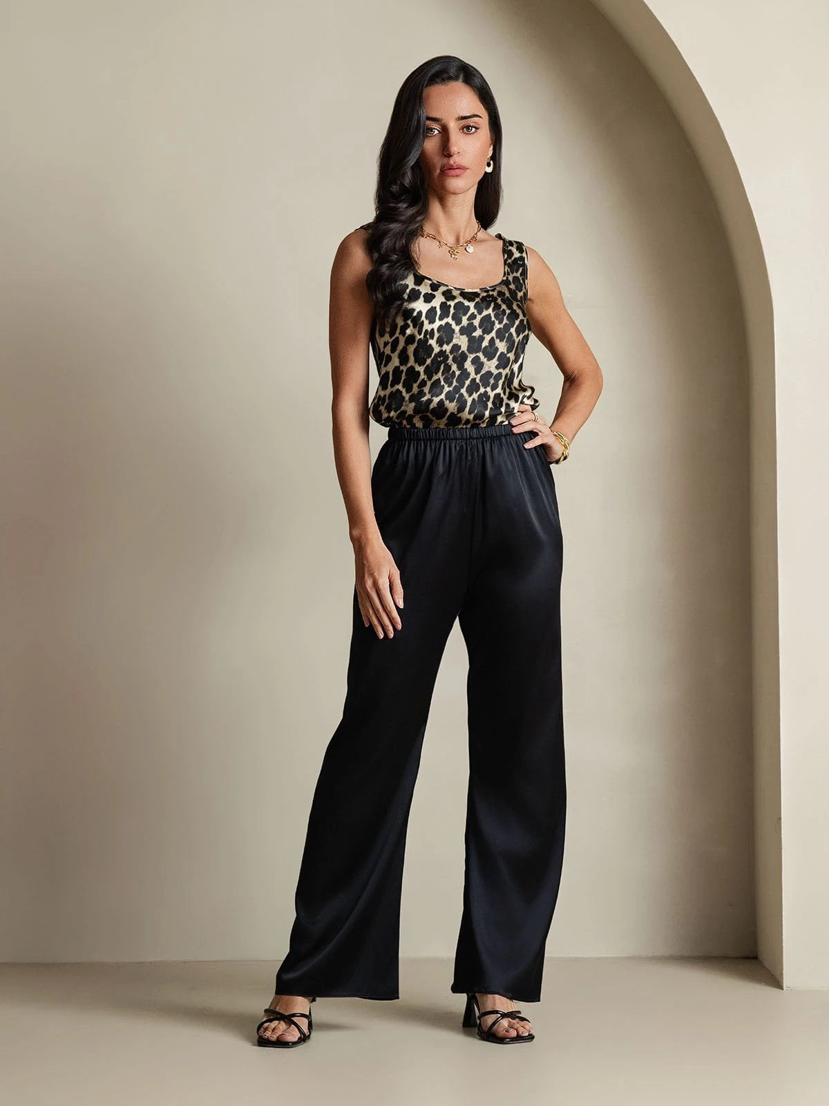 Silk U-Neck Tank Top