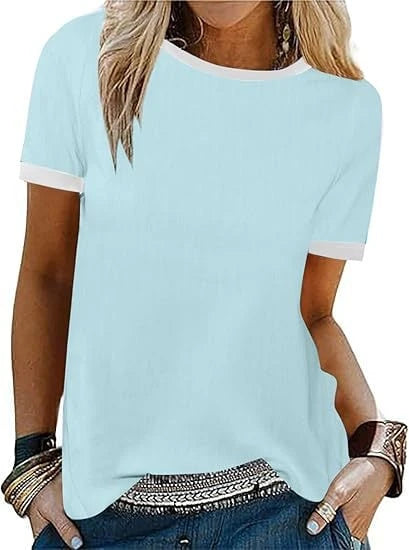 Women T-Shirt with contrasting sleeves