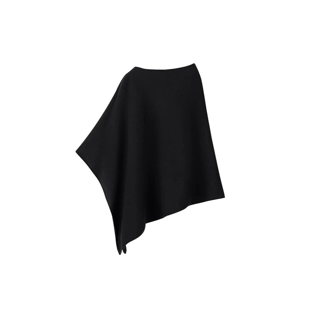Ladies poncho made of soft, high-quality material with an elegant cut
