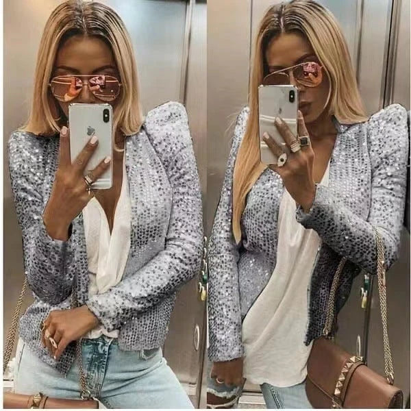 Ladies Glittering Cardigan