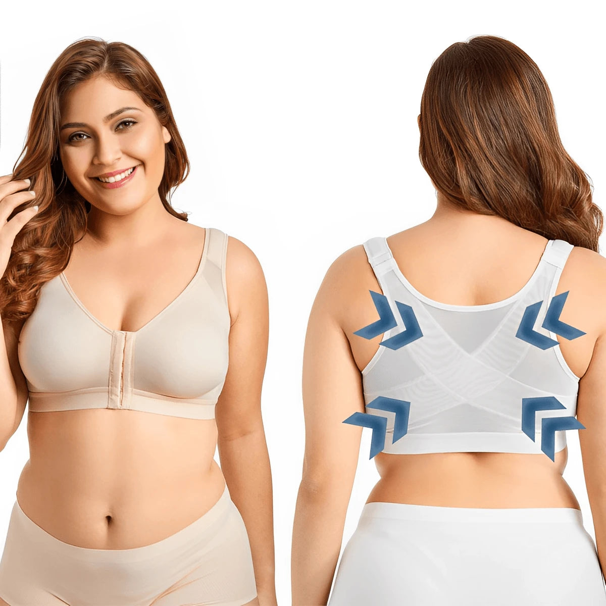 Women's Posture Correcting Bra Black 2-In-1