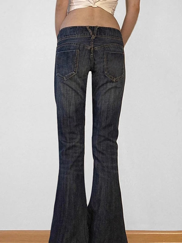 Y2k Low Rise Slim Flare Jeans