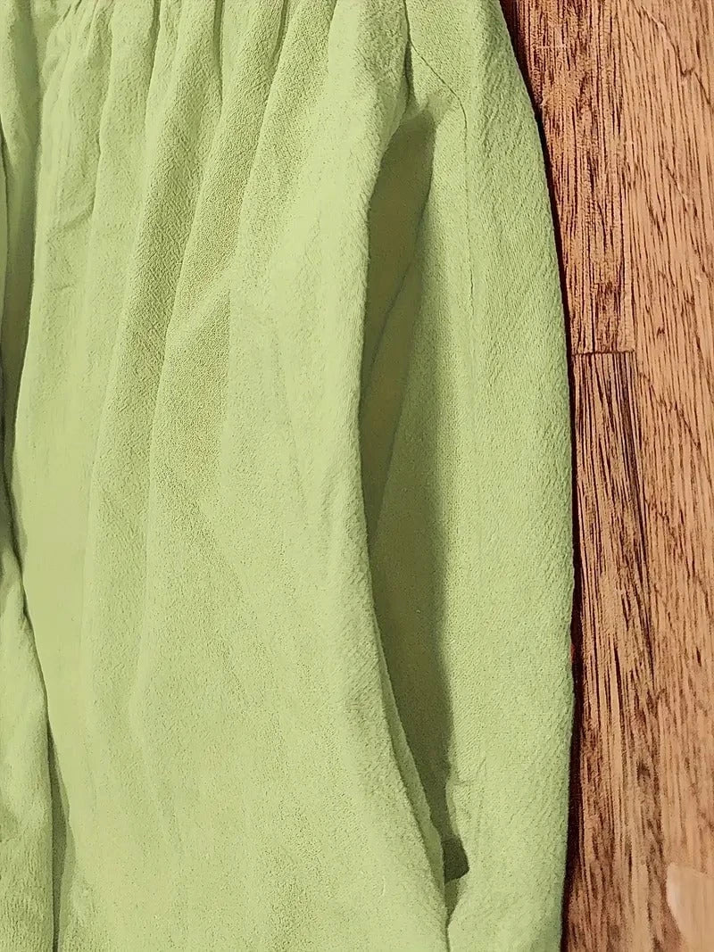 Refined Linen Summer Dress with Practical Pockets