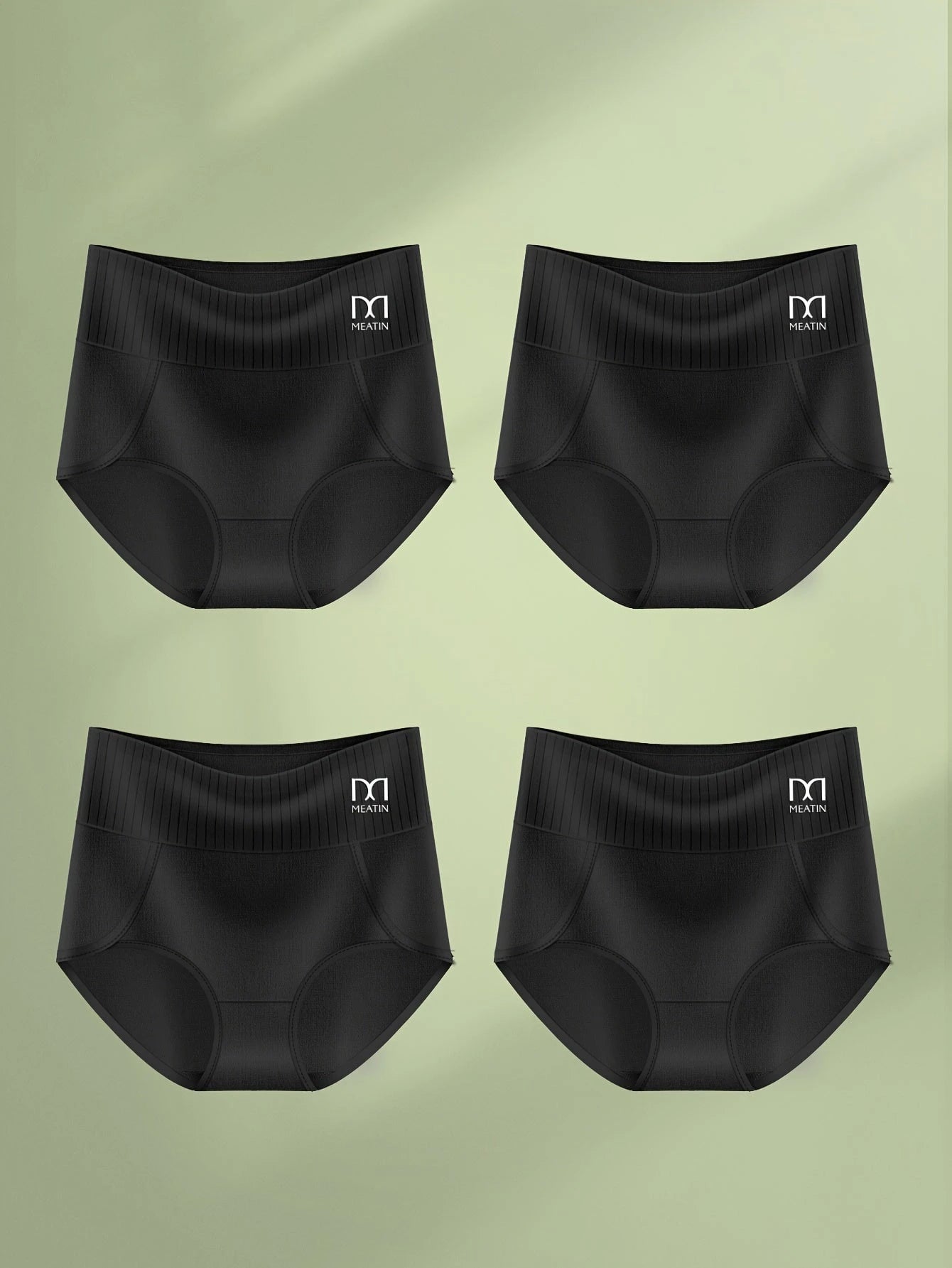 Breathable & Comfortable High-Waisted Briefs with Belly Support